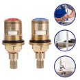 thumbnail image 2 of EeaseCA 2pcs Faucet Cartridge Tap Cartridge Replacement Copper Faucet Replacement Part, 2 of 8