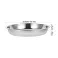 thumbnail image 2 of Stainless Steel Dinner Plate Large Round Plate Metal Food Plate Stainless Steel Serving Dish, 2 of 7