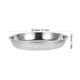 thumbnail image 2 of Plato de cena de acero inoxidable, plato redondo grande, plato de comida de metal, plato para servir de acero inoxidable, 2 of 5