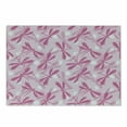 thumbnail image 1 of Dragonfly Cutting Board, Vibrant Spring Theme Beauty Pattern with Winged Inspirational Insect Image, Decorative Tempered Glass Cutting and Serving Board, Small Size, Pale Pink Fuchsia, by Ambesonne, 1 of 1