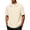Beige, variant on Men's Fake Two-Piece Shirt Short Sleeve Collared Top Textured Ribbing Casual Summer Business Shirt