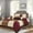 Burgundy, variant on Soft Suede 7-Piece Winter Comforter Set Bedding OverSized
