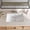 white, variant on HOROW 20" x 15" Black Ceramic Undermount Bathroom Sink, Rectangular Basin with Overflow Hole for Vanity