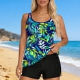 thumbnail image 1 of Trajes de baño para mujer, Trajes de baño para mujer, Traje de baño bikini de tirantes sin espalda de color liso para mujer, Conjunto de bikini con bloques de color y hombros descubiertos, Traje de ba, 1 of 7