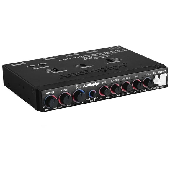 Audiopipe EQ-595BT 4 Band Wireless Streaming Graphic Equalizer