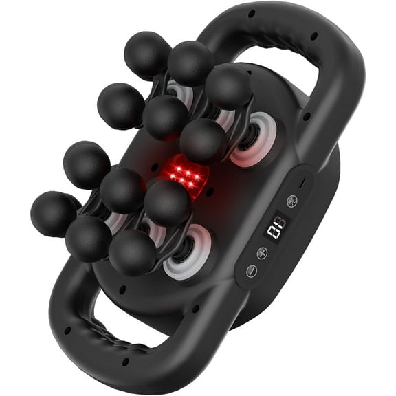 Banral Massage Gun for Pain Relief,12 Head Portable Deep Tissue Massager,9-Speed Electric Massager for Full Body Muscle Pain Relief