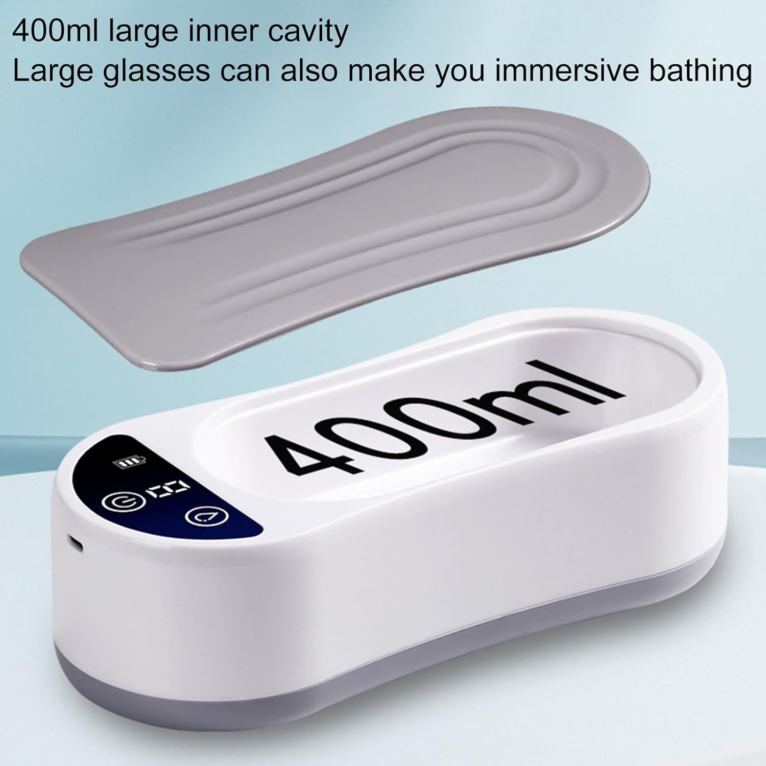 Electric Ultrasonic Cleaner - Quiet Cleaning Machine, Professional Cleaning Tool | Desktop Ultrasonic Jewelry Cleaner With Led Indicator, Ultrasonics Device For Jewelry Watches Silverware Coin