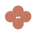 thumbnail image 7 of 13 Inch Round Placemats Set of 4, Burnt Orange Spring Easter Non Slip Heat Insulation PP Table Mats, Cute Bunny Botanical Washable Place Mats for Kitchen Dining Party Table Decor, 7 of 7