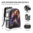 thumbnail image 4 of Gaeub Explosive Fluid Splash Art Print Clear Backpack ,Clear Transparent Backpack, PVC Bag with Side Pockets,for Concert, Beach, Work, Travel & Sporting, 4 of 7