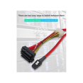 thumbnail image 5 of Cable de transmisión Mini SAS36P SFF 8087 a SAS29P SFF-8482 1M Rojo yuxing, 5 of 5