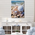 thumbnail image 2 of Designart "Seashell Beauty Beach Photo VII" Animals Metal Wall Art Prints, 2 of 5