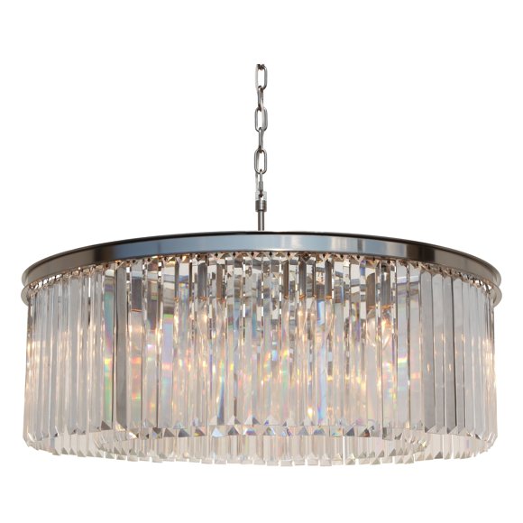 Lightupmyhome Flush Mount Chandeliers Silver Com Lightupmyhome Flush Mount Chandeliers, Celeste Tapered Glass Drop Crystal Chandelier Black