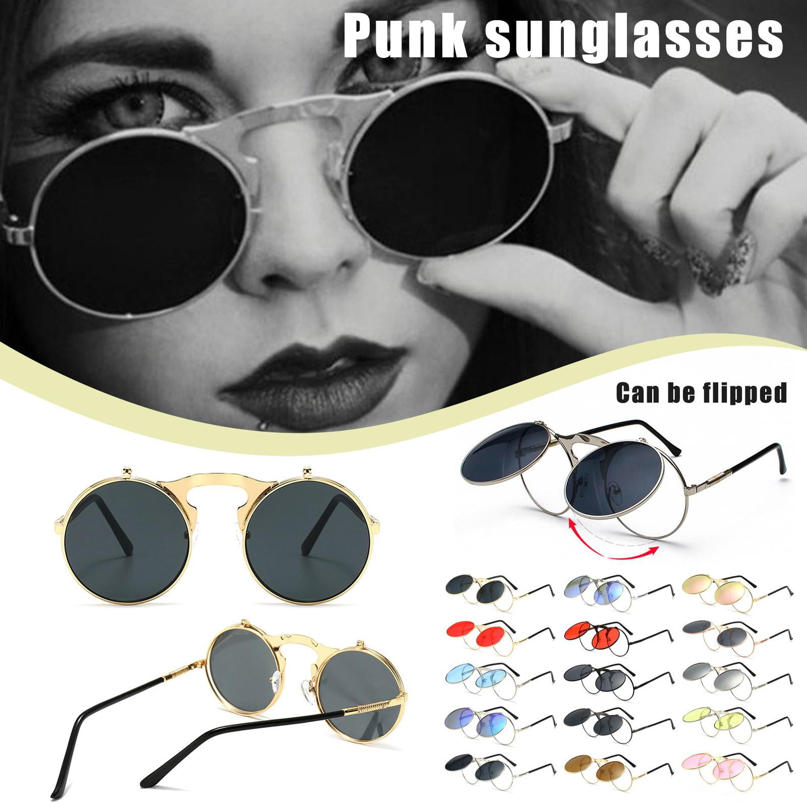 Round flip glasses discount