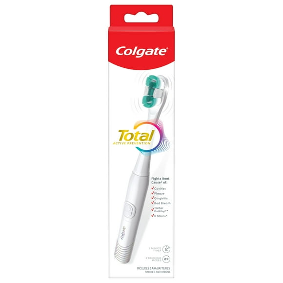 Colgate Total Cepillo de dientes con batería, blanco
