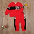 thumbnail image 6 of Douhoow Toddler Baby Girl Leopard Pullover Long Pants 2PCS Outfits Set Kids Autumn Clothes, 6 of 9