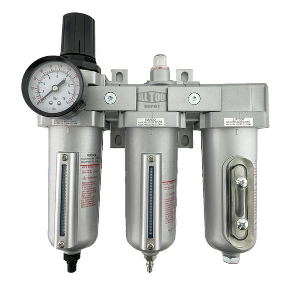 1/2" NPT HEAVY DUTY Industrial Grade Filter Regulator Coalescing Desiccant Dryer System (AUTO DRAIN)
