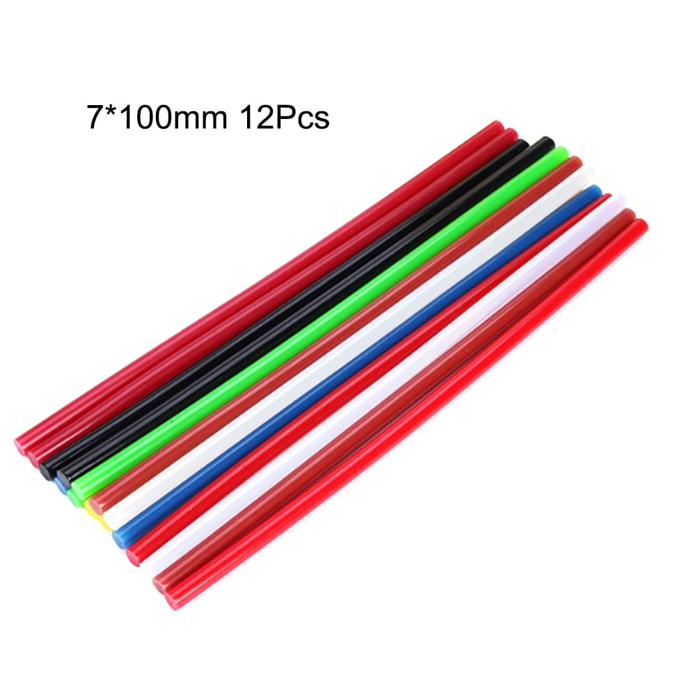 7*100mm 12Pcs Colorful DIY Hot Melt Glue Bars Nontoxic Glue Bar for Glue Machine Craft
