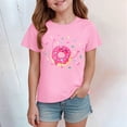 thumbnail image 5 of Grblisyd Girls T Shirt Kids Summer Donut Print Short Sleeve Tops Casual Crewneck Tees 10-12 Years, 5 of 5