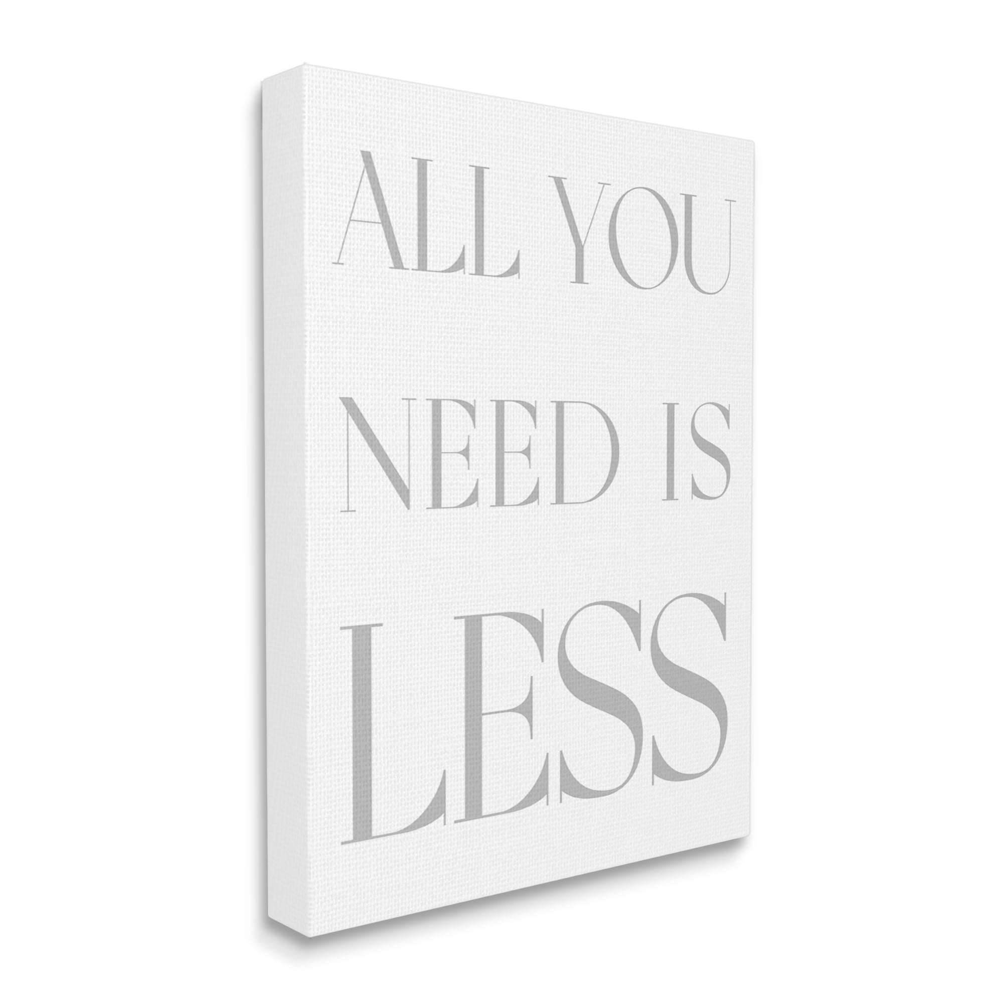 Stupell Industries Uplifting Minimalism Phrase Inspirational Painting Gallery Wrapped Canvas Print Wall Art, 24 x 30