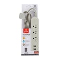 thumbnail image 5 of Globe Electric Watt Designer Series 6-ft 3-Outlet USB Surge Protector Power Strip, 5 of 6