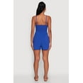 thumbnail image 4 of Womens Chic Sleeveless Padded Cup Romper with Pockets and Smocked Details, 4 of 4