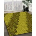 thumbnail image 3 of Ahgly Company Machine Washable Indoor Square Transitional Dark Bronze Brown Area Rugs, 8' Square, 3 of 7