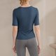 thumbnail image 4 of Camisetas de Manga Corta para las Mujeres Casual Color Sólido Deportes Yoga Cuello Redondo, Top Ligero para el Uso Diario, Hogar Y Cómodo, 4 of 5
