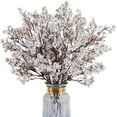 thumbnail image 2 of Artificial Flowers Decoration , FNGZ Babys Breath Artificial Flowers Fall Flowers Artificial for Vase Home Wedding Indoor Outdoor Table Decorations Decor (Silver), 2 of 8