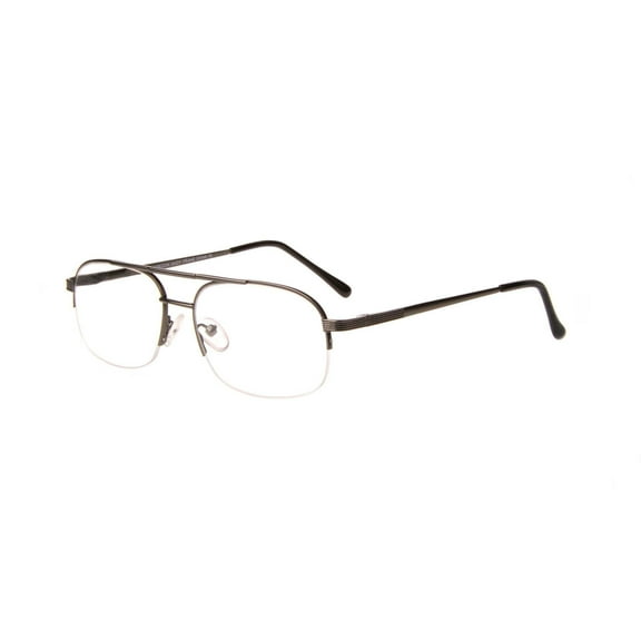 NEW HORIZON EYEWEAR Gunmetal AHOY Eyeglasses 55mm with Case