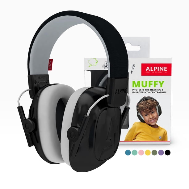 Auriculares con cancelación de ruido Alpine Muffy Kids negros