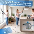 thumbnail image 5 of Handheld Steam Cleaner, Hand Held Steamer for Cleaning Home, Portable Pressurized Steamers for Upholstery Furniture Sofa Couch Floor Tile Grout Bathroom, Grey, 5 of 6