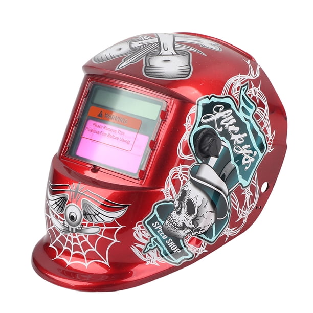 Casco de molienda, máscara de soldadura con oscurecimiento automático Pro Solar, casco de soldadura con oscurecimiento automático, rendimiento lleno de energía NikouMX herramienta