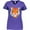 Purple, variant on Inktastic Tiger Head Women's V-Neck T-Shirt