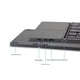 thumbnail image 5 of Teclado plegable Matsuzay inalámbricos recargables diseño plegable color Negro, 5 of 6