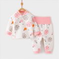 thumbnail image 2 of HFHAPW Toddler Boys Girls Pajamas Pjs Sets Long Sleeve Jammies Fall Winter Sleepwear 2 Piece Top and Pants, 2 of 7