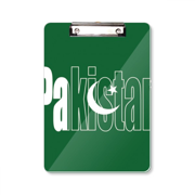 Pakistan Country Flag Name Clipboard Folder Writing Pad Backing Plate A4