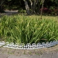thumbnail image 5 of White Plastic Garden Border Edging No-Dig, Arched Design with Spade – 27pcs Decorative Landscape Fence Kit, 35ft Lawn Edge Barrier, 5 of 8