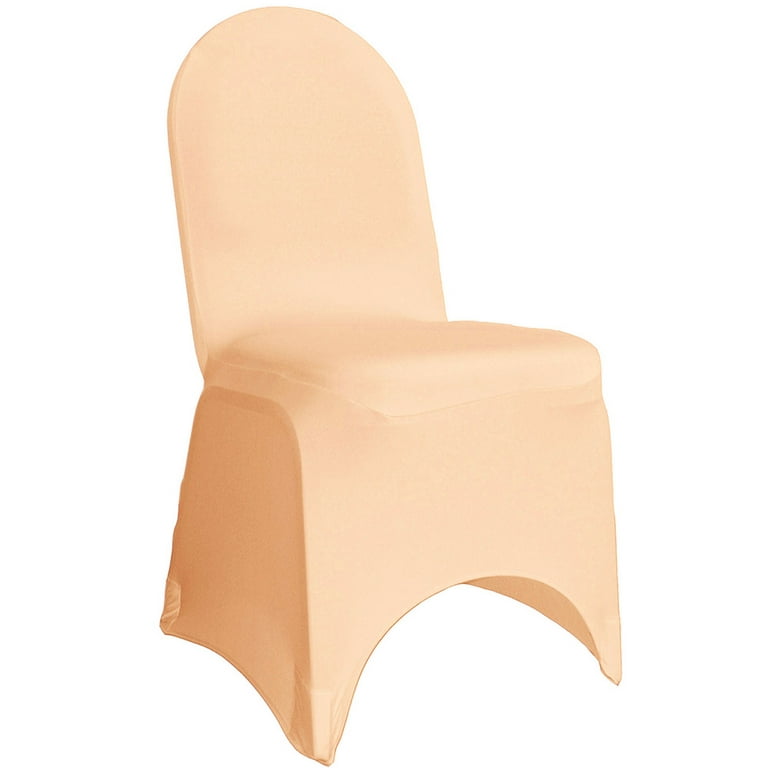 Your Chair Covers - Stretch Spandex Banquet Chair Cover Peach for