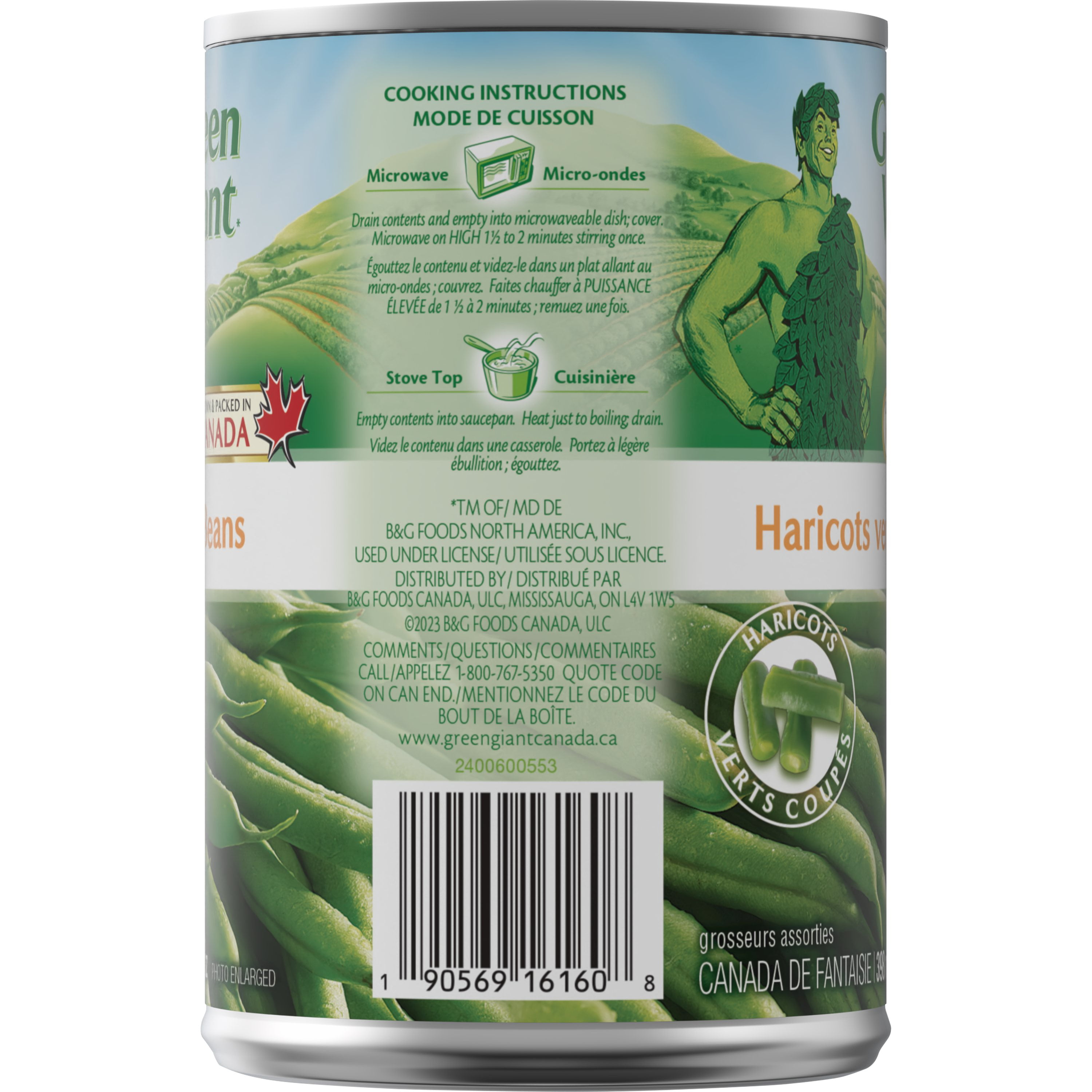 Green Giant Cut Green Beans, 398 ml
