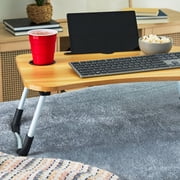 Pen+Gear Folding Lap Desk, Portable, Black, 1 Count,23.5 in x 15.6 in x 10.2 in