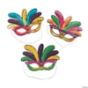 Mardi Gras Paper Masks, Mardi Gras, Apparel Accessories, 12 Pieces