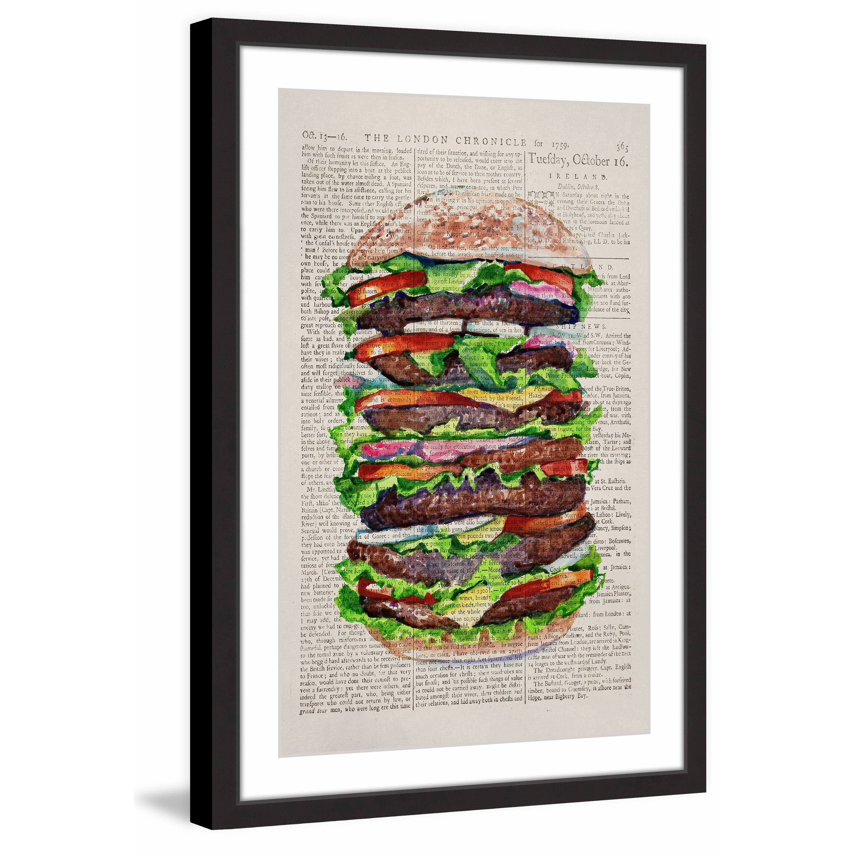 "I Dare You - Eat Me" Framed Painting Print