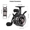 thumbnail image 3 of Hearth & Gear Deep Water Fishing Line Reel Scroll For Winter Fishing Smooth Rotation High Strength Material Durable Gear System Bulk Anglers Aid Items Items for Men Weights Saltwater Tackle Boxes Ice, 3 of 7