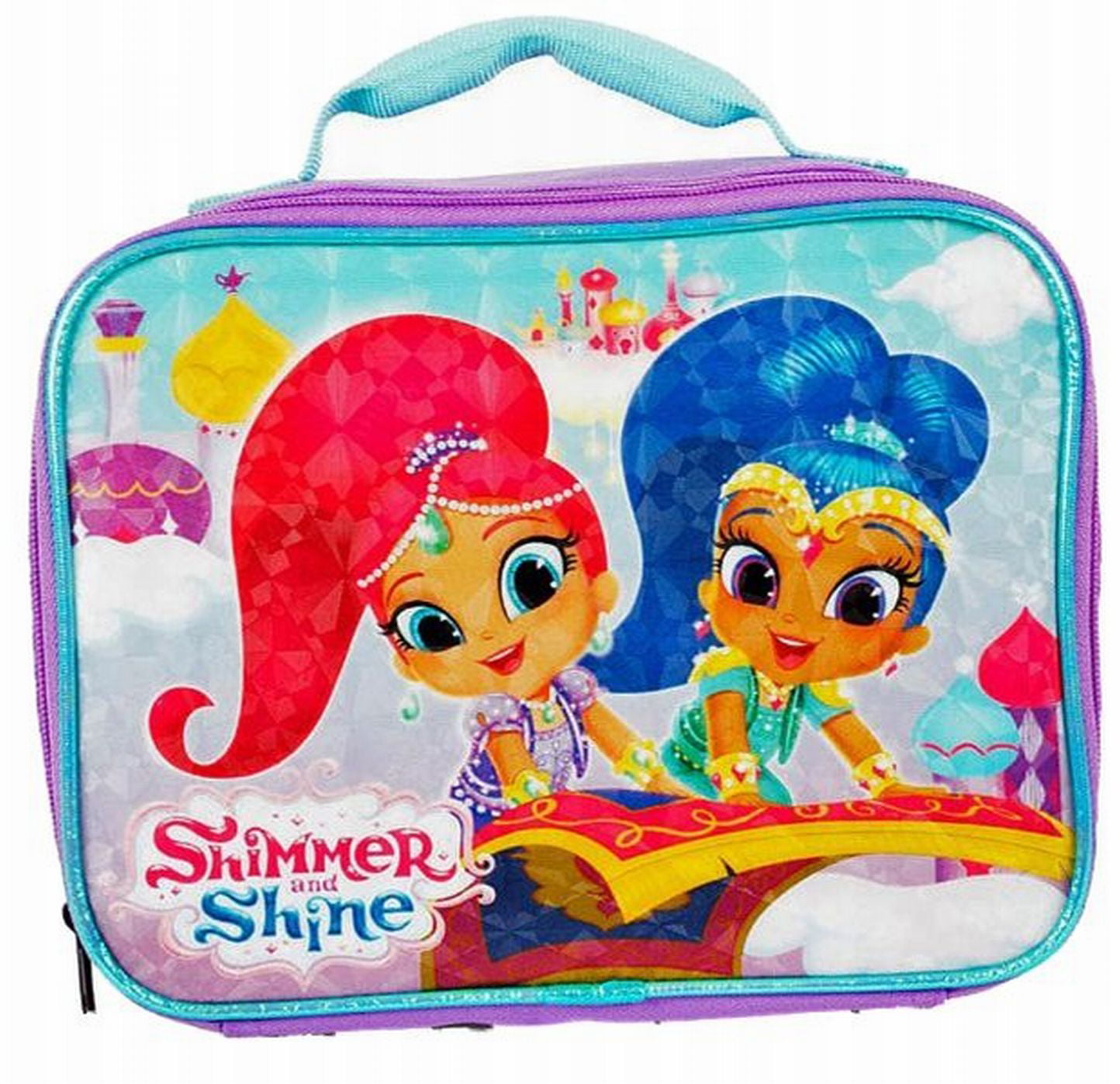 SHIMMER AND SHINE INSULATED THERMAL LUNCH BAG HANDLE BOX SCHOOL PINK GIRLS NICK 