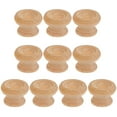 thumbnail image 1 of HORIALENCE 10 Pcs Poignées de Porte d'Armoire Rondes en Bois pour Tiroir en Forme de Champignon, 1 of 5