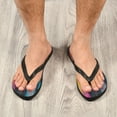 thumbnail image 6 of YAZAOOSummer Flip Flops Creatively Jellyfish Colorful Art Simple Beach Sandals, 6 of 8