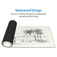 thumbnail image 5 of Disketp Gaming Mouse Pad Summer Vacation Scene With Camping Van Pattern Large Mouse Mat Long Extended Desk Pad Non-Slip Rubber Mice Pads Stitched Edges Thin Pad (11.8x31.5 Inch), 5 of 9