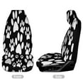 thumbnail image 3 of Paw Print Set of 2 Car Seat Covers Seat for Carseats Front Seat Auto Car Interior Accessories Universal 2 Piece, 3 of 6