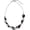 13-Black, variant on Crystal Layered Statement Necklace For Women - Choker Necklace with Chunky Silver Chain, Birthday Gifts For Women[t1402]