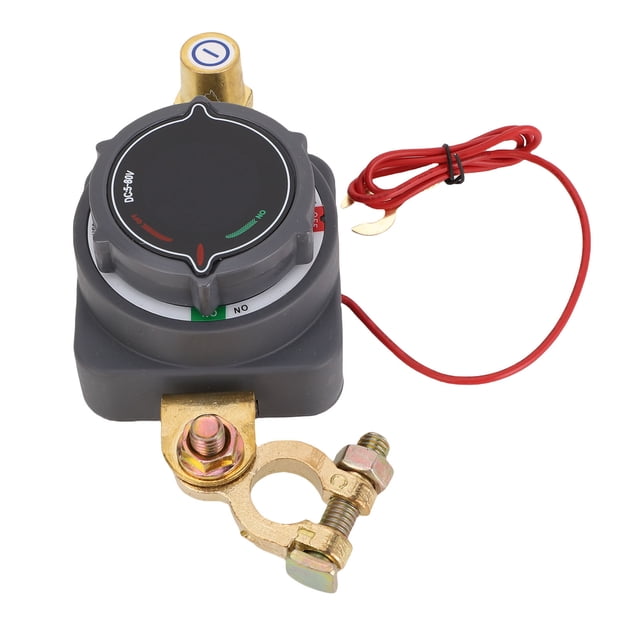 Battery Cut Off Switch, Silver Contacts Compact Lightweight Battery Disconnect Switch for RV Touring Car
